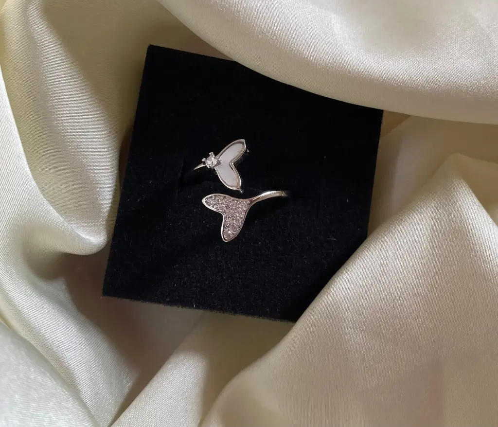 Rose Gold Plated American Diamond Ring 