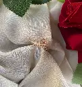 Adjustable Rose Gold AD Ring