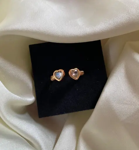 Rose Gold Plated American Diamond Ring  