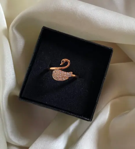 Rose Gold Plated American Diamond Ring