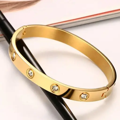 Gold-Plated Love AD Bracelet